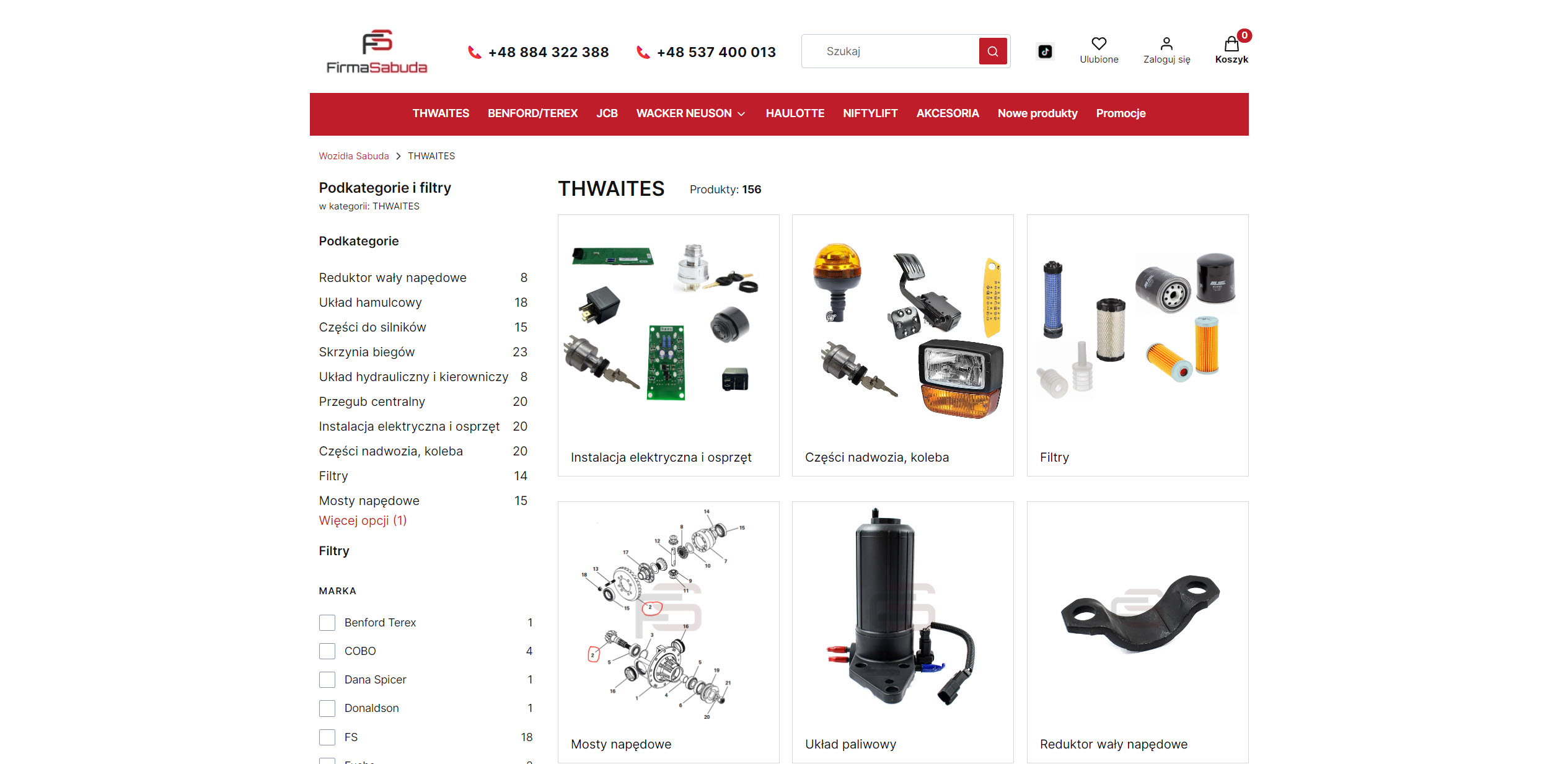 Jakie elementy w wozidle Thwaites zużywają się najszybciej?