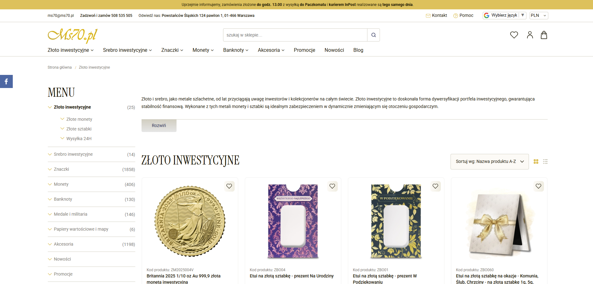 Złoto inwestycyjne jako prezent – luksus, który nigdy nie traci na wartości