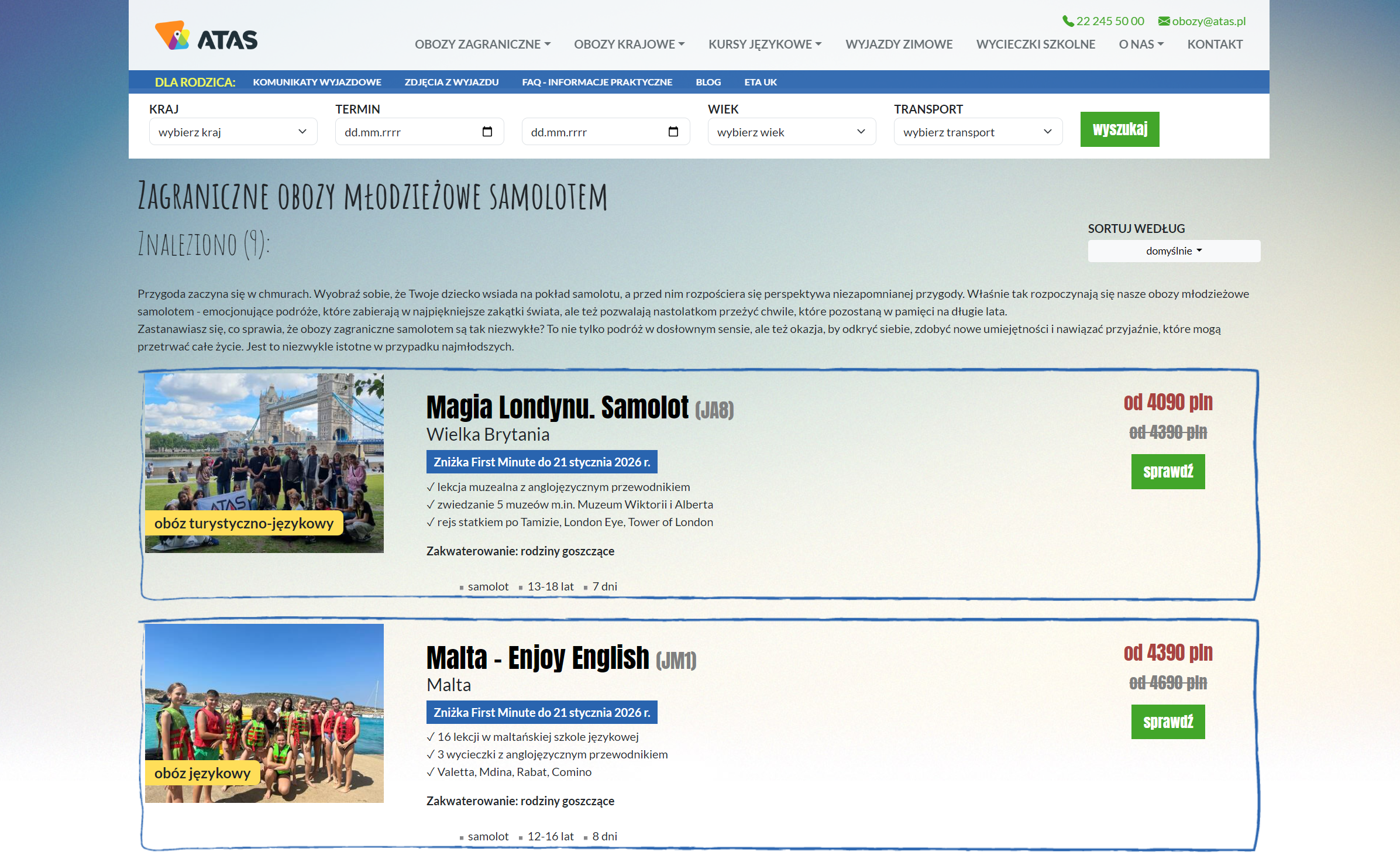 Hiszpania, Malta, Anglia? Najpopularniejsze kierunki obozów dla młodzieży